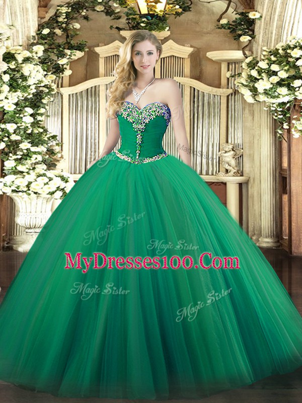 High Class Floor Length Turquoise Vestidos de Quinceanera Sweetheart Sleeveless Lace Up