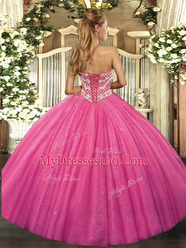 Discount Purple Sweetheart Lace Up Beading 15 Quinceanera Dress Sleeveless