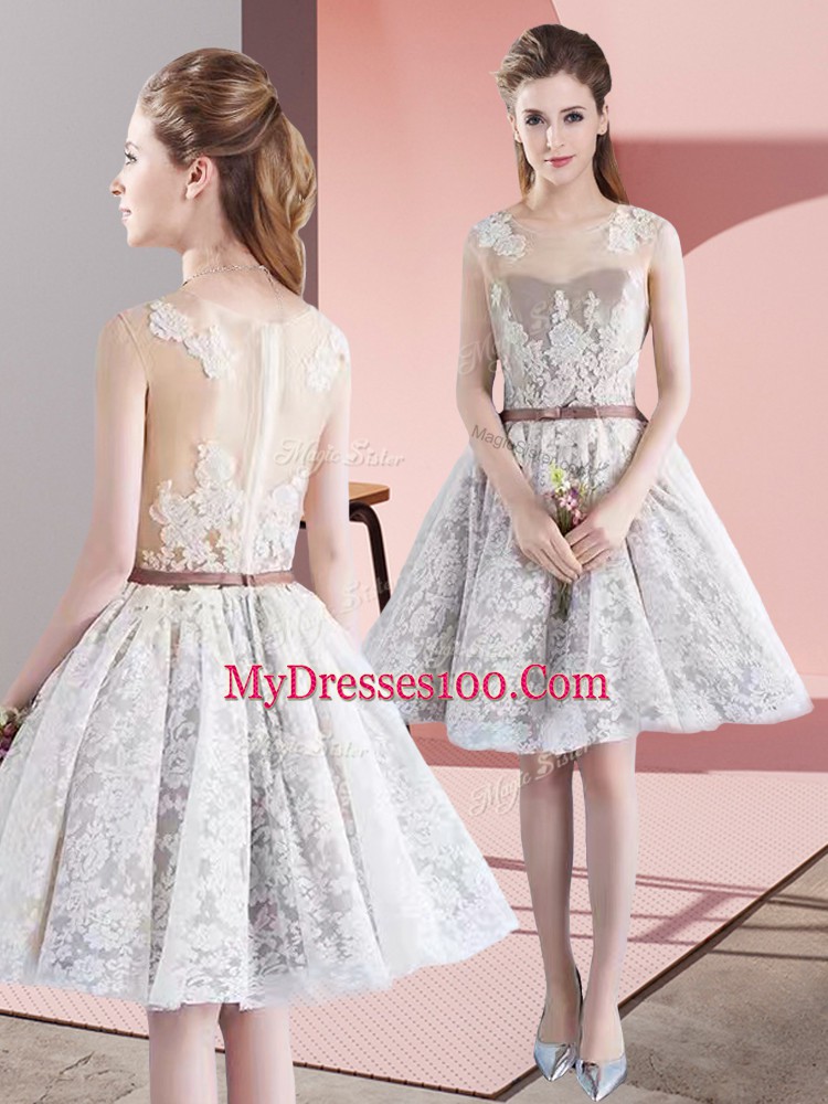 Smart White Sleeveless Taffeta and Tulle Zipper for Prom and Party