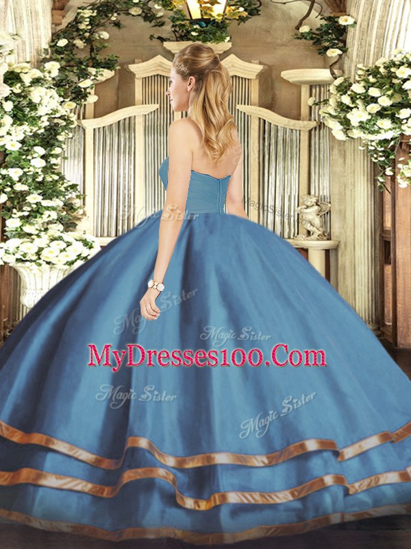 Superior Fuchsia Sleeveless Ruffled Layers Floor Length Quinceanera Dresses