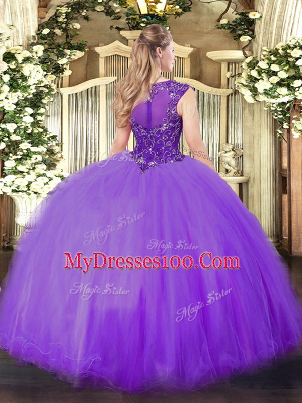 Yellow Green Sweet 16 Dresses Military Ball and Sweet 16 and Quinceanera with Beading Scoop Sleeveless Zipper