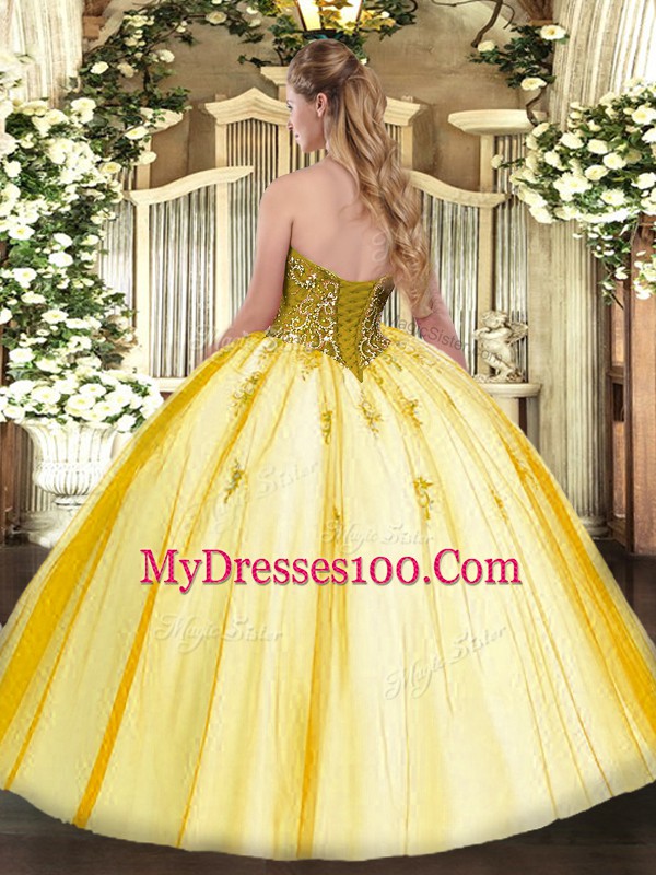 Glittering Turquoise Lace Up 15th Birthday Dress Beading Sleeveless Floor Length