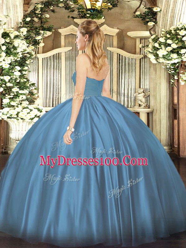 Superior Brown Ball Gowns Sweetheart Sleeveless Organza Floor Length Zipper Ruching Sweet 16 Dresses