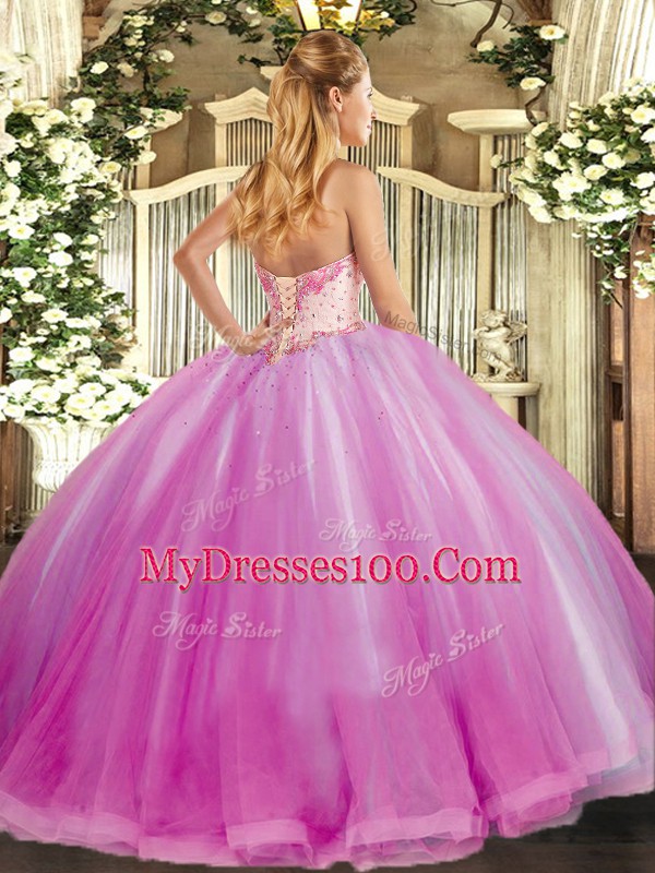 Blue Sweetheart Neckline Beading and Ruffles 15 Quinceanera Dress Sleeveless Lace Up