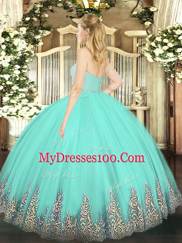 Yellow Sleeveless Floor Length Beading and Lace and Appliques Zipper 15 Quinceanera Dress