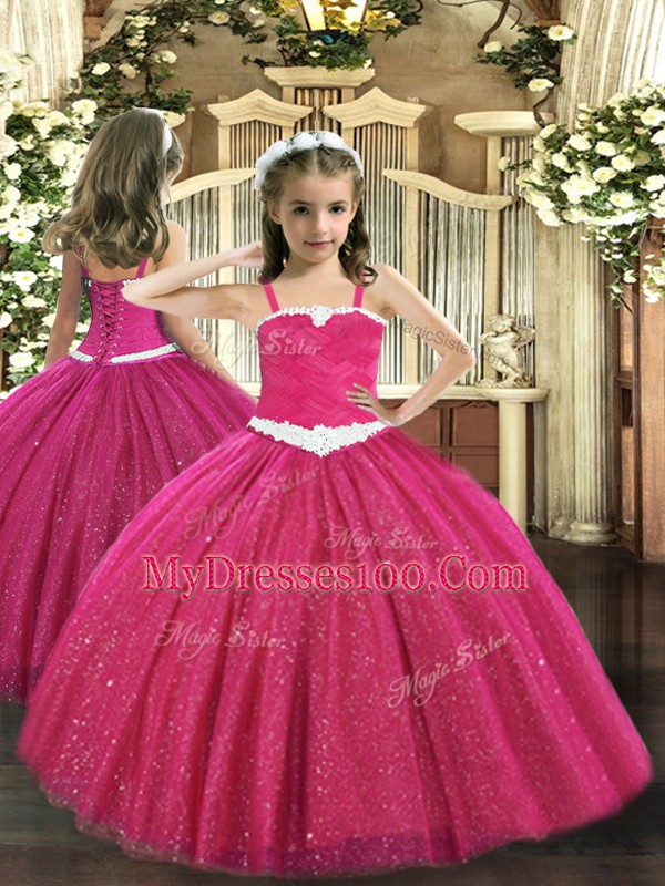 Nice Red Sleeveless Ruching Floor Length Vestidos de Quinceanera
