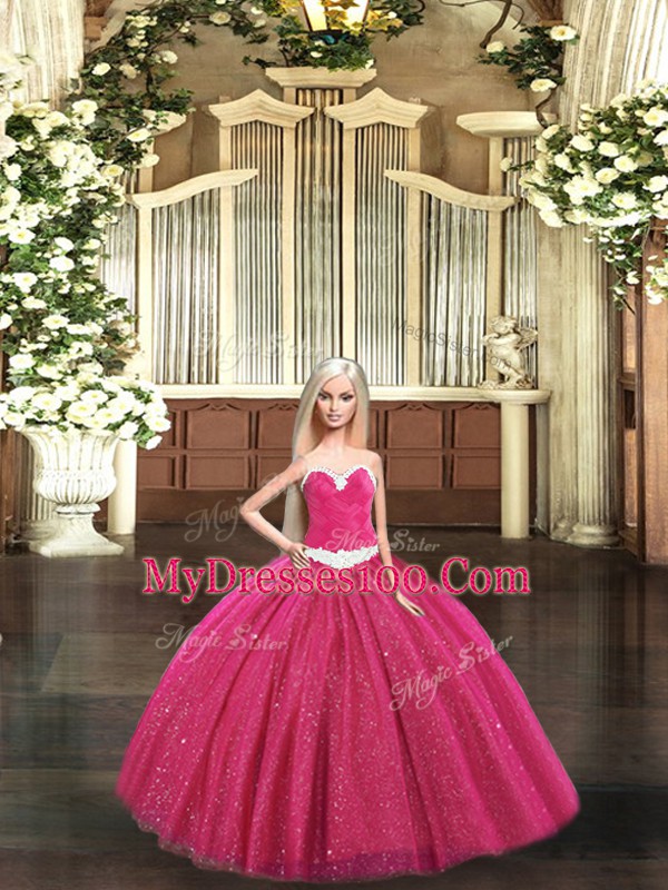 Nice Red Sleeveless Ruching Floor Length Vestidos de Quinceanera
