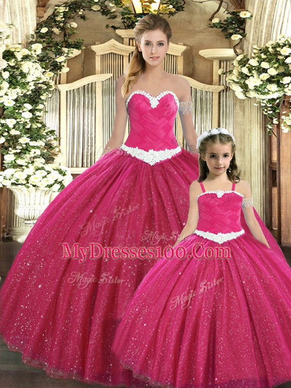 Nice Red Sleeveless Ruching Floor Length Vestidos de Quinceanera