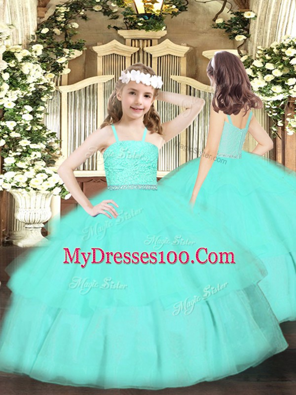 Sweetheart Sleeveless Zipper Ball Gown Prom Dress Apple Green Organza