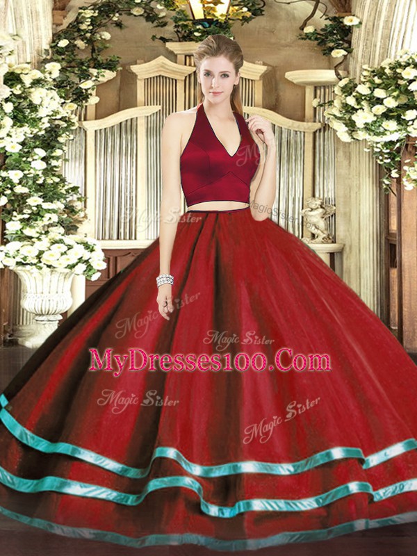 Sleeveless Ruffled Layers Zipper Sweet 16 Quinceanera Dress