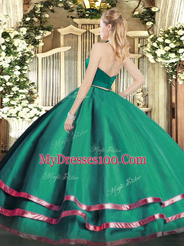 Sleeveless Ruffled Layers Zipper Sweet 16 Quinceanera Dress