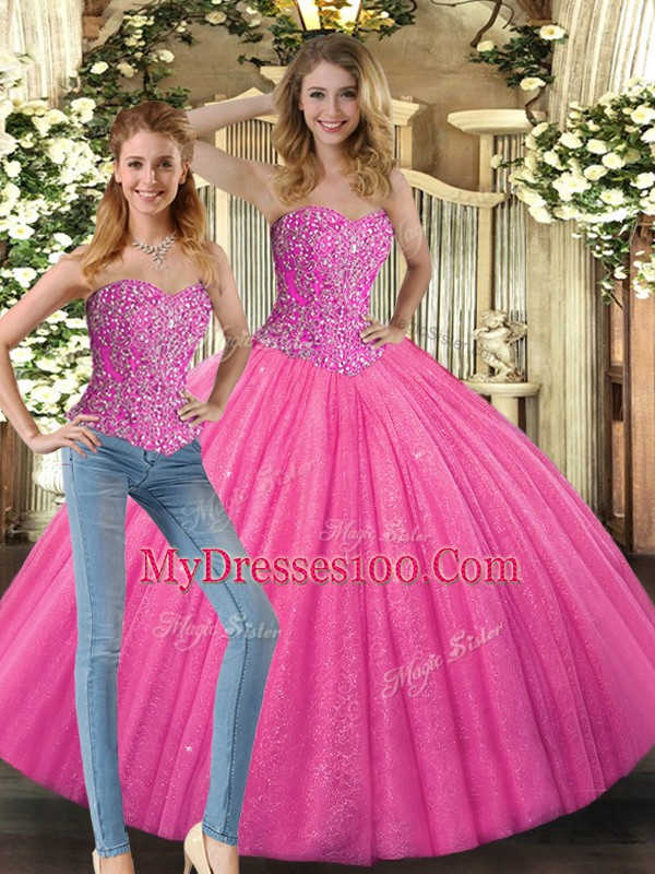 Designer Sweetheart Sleeveless Tulle Sweet 16 Dress Beading Lace Up