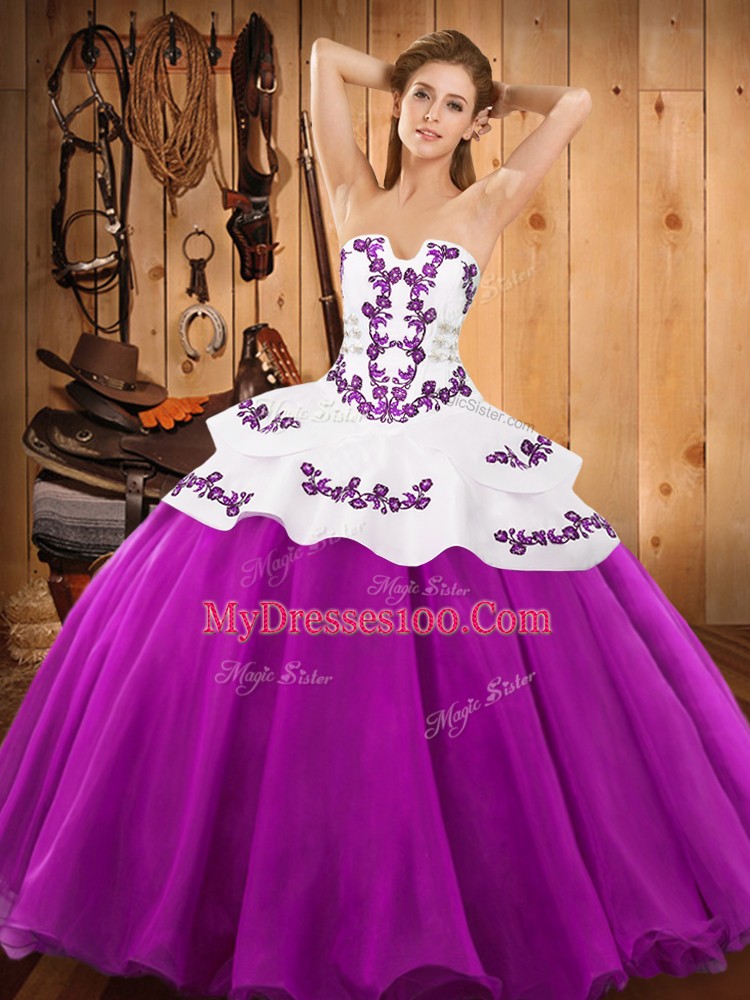 Beauteous Floor Length Ball Gowns Sleeveless Fuchsia Sweet 16 Quinceanera Dress Lace Up
