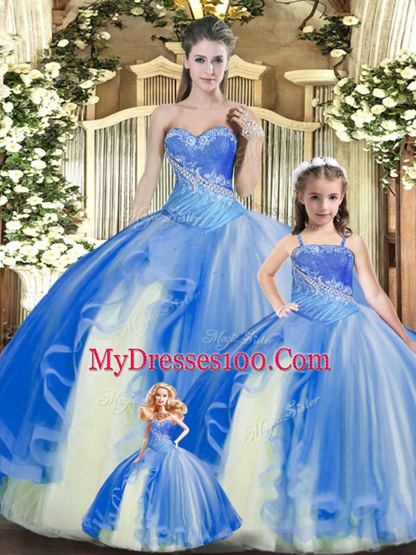 Exceptional Floor Length Ball Gowns Sleeveless Multi-color 15th Birthday Dress Lace Up