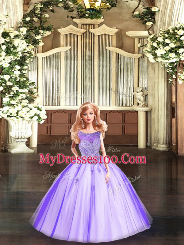 Eggplant Purple Sweet 16 Quinceanera Dress Military Ball and Sweet 16 and Quinceanera with Beading Scoop Sleeveless Lace Up