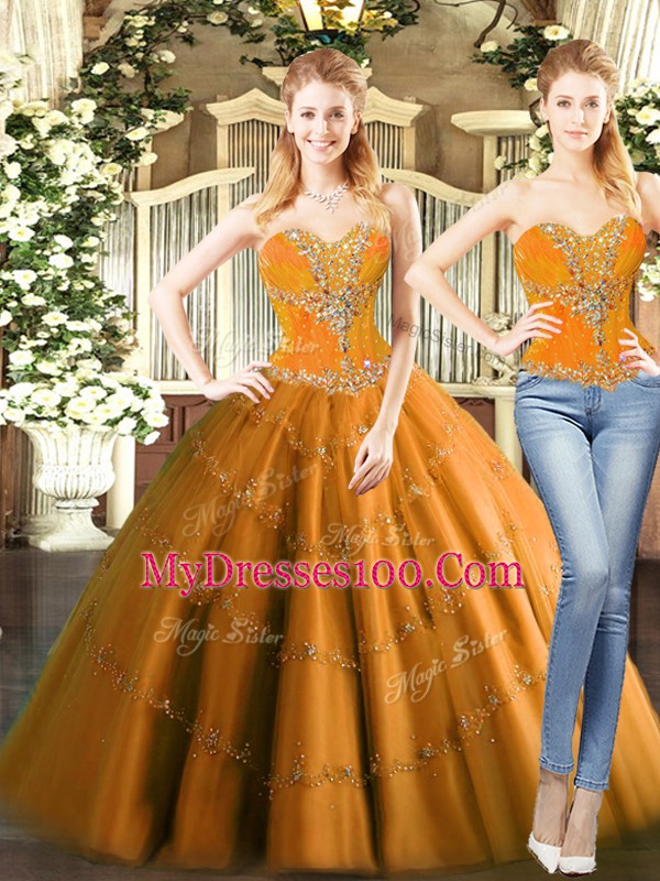 Luxurious Mini Length Orange Red Vestidos de Quinceanera Sweetheart Sleeveless Lace Up