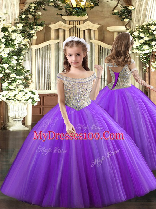 Comfortable Sleeveless Beading Lace Up Quinceanera Gowns