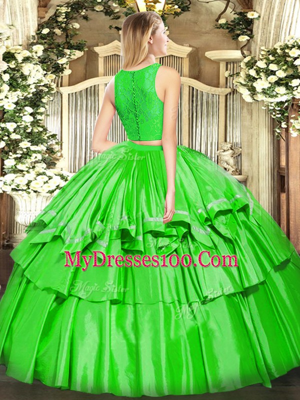 Top Selling Floor Length Zipper 15 Quinceanera Dress Fuchsia for Military Ball and Sweet 16 and Quinceanera with Ruffled Layers