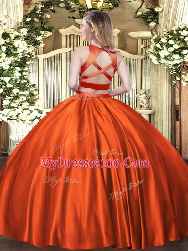 Sleeveless Criss Cross Floor Length Ruching 15 Quinceanera Dress