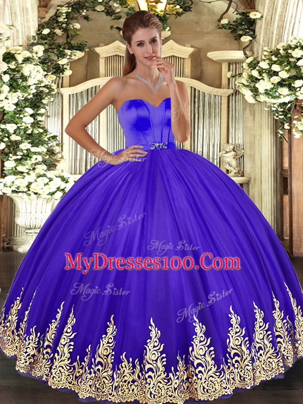 Nice Ball Gowns Sweet 16 Dress Lavender Sweetheart Tulle Sleeveless Floor Length Lace Up