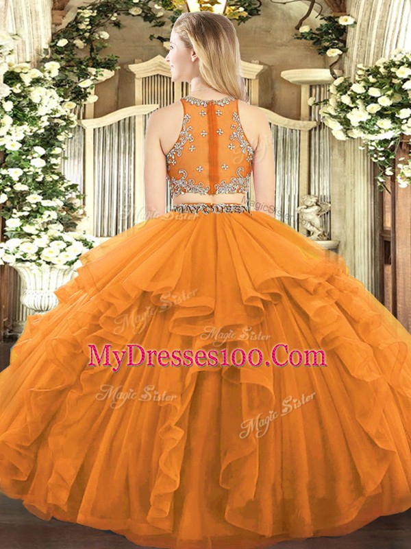 Fine Purple Sleeveless Tulle Zipper Vestidos de Quinceanera for Military Ball and Sweet 16 and Quinceanera