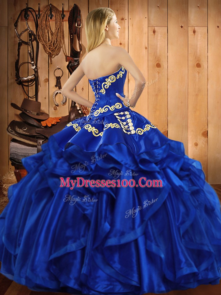 Hot Sale Floor Length Ball Gowns Sleeveless Rust Red Quinceanera Gowns Lace Up