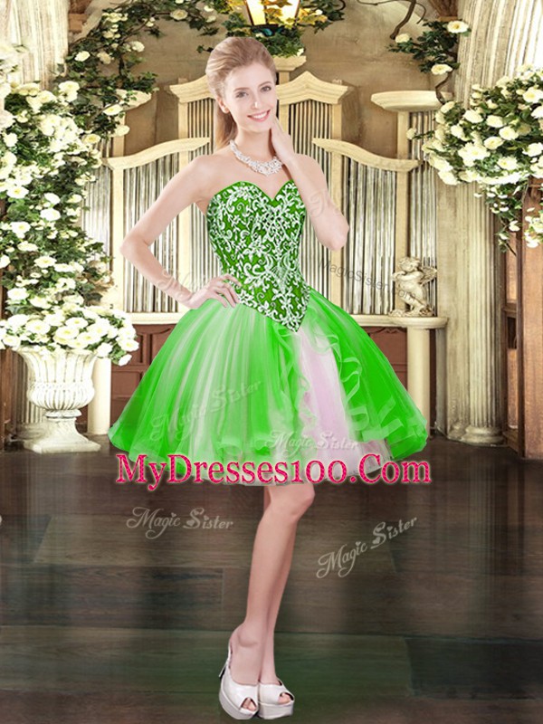 Sweet Sleeveless Tulle Lace Up Quinceanera Dress for Military Ball and Sweet 16 and Quinceanera