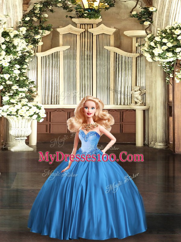 Captivating Floor Length Teal Quince Ball Gowns Sweetheart Sleeveless Lace Up