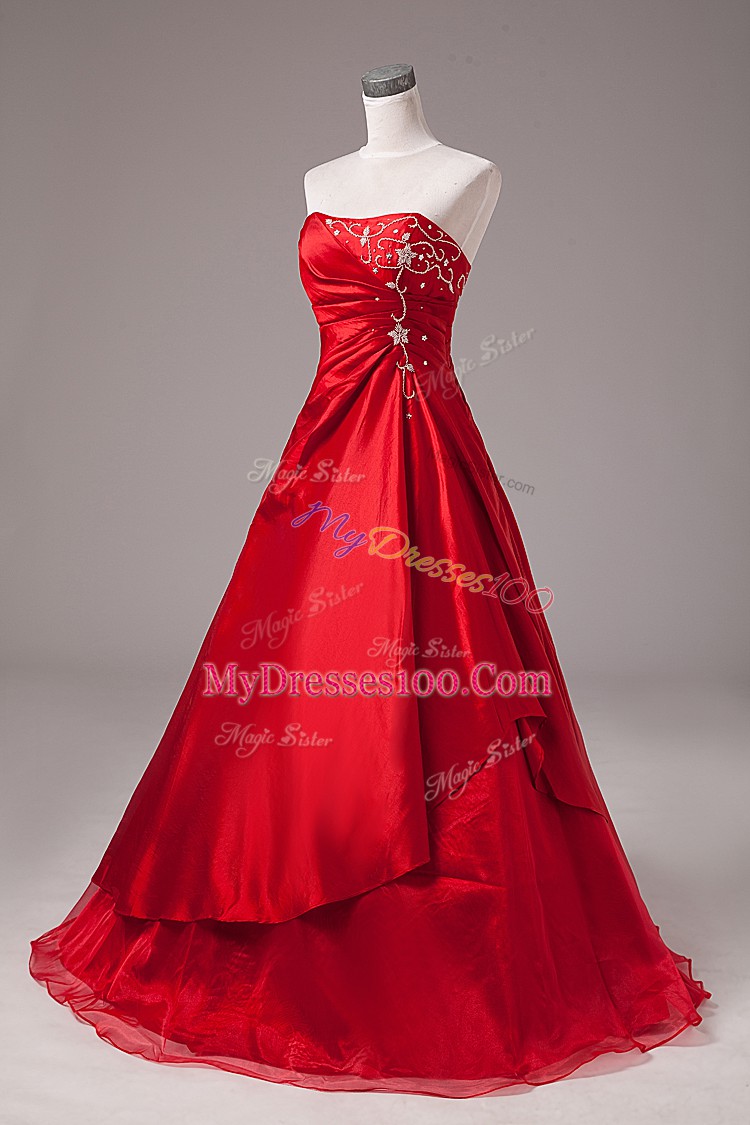 Sophisticated Wine Red Sleeveless Floor Length Beading and Embroidery Lace Up Sweet 16 Dress