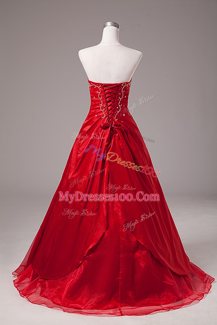 Sophisticated Wine Red Sleeveless Floor Length Beading and Embroidery Lace Up Sweet 16 Dress