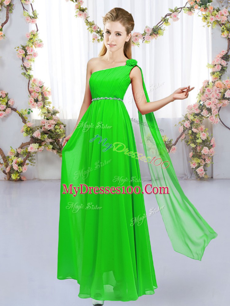 Affordable Floor Length Empire Sleeveless Damas Dress Lace Up