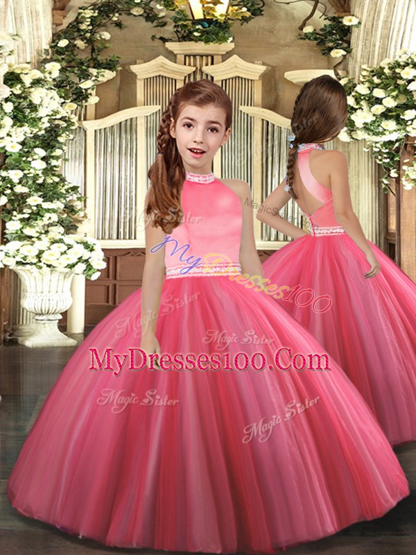 Elegant Sleeveless Beading Backless Sweet 16 Quinceanera Dress