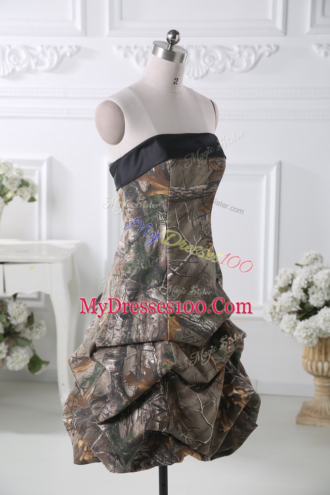 Sophisticated Multi-color Sleeveless Printed Lace Up Club Wear for Prom and Party