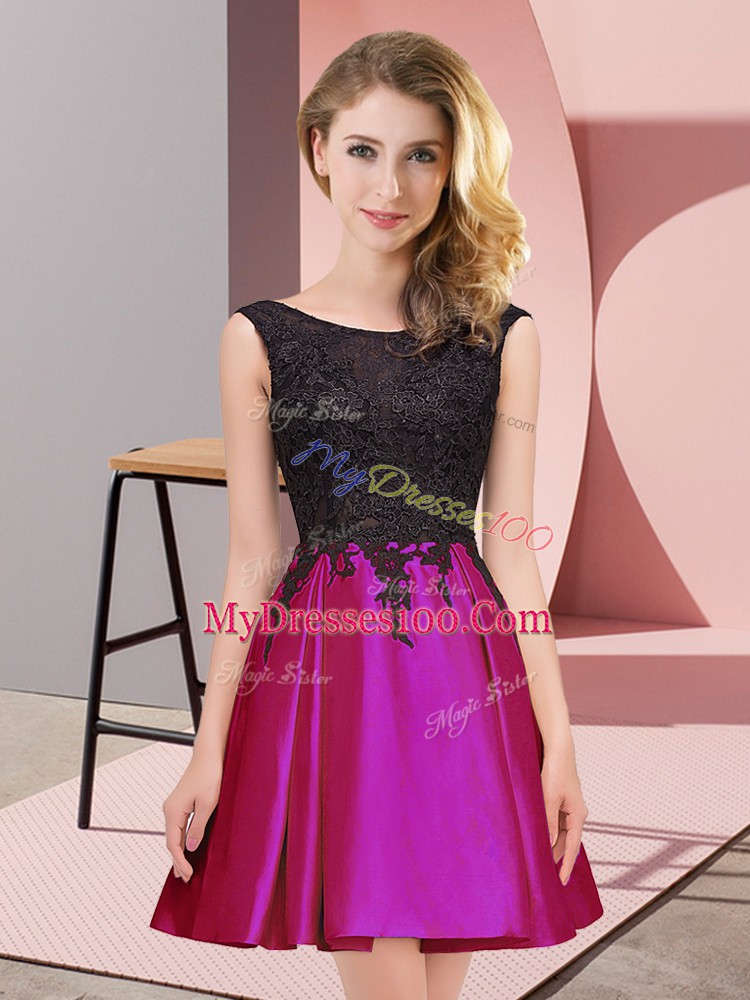 High End Sleeveless Lace Zipper Bridesmaid Dresses