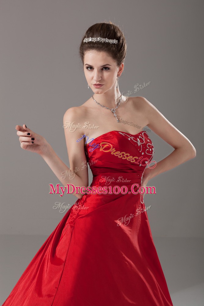 Colorful Wine Red A-line Organza Strapless Sleeveless Beading Floor Length Lace Up Quinceanera Gowns