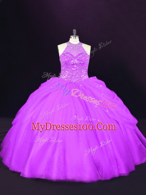 Clearance Tulle Sleeveless Quinceanera Dresses and Beading
