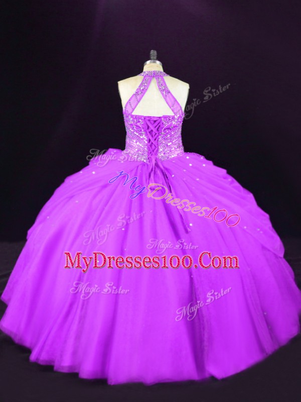Clearance Tulle Sleeveless Quinceanera Dresses and Beading