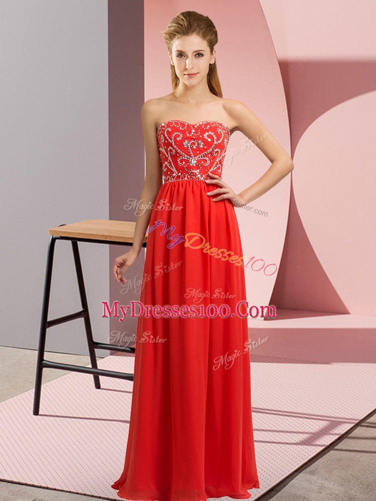 High Class Sleeveless Beading Lace Up