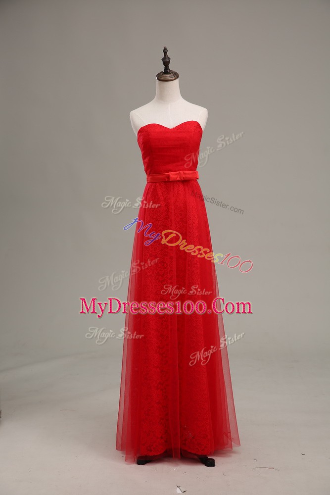 Sweet Sleeveless Zipper Floor Length Ruching and Belt Juniors Evening Dress