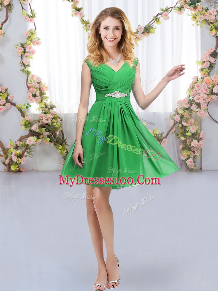Fabulous Sleeveless Belt Zipper Dama Dress