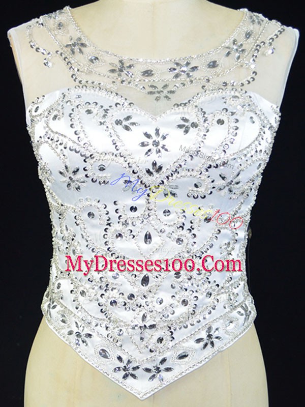 Artistic Sleeveless Lace Up Floor Length Beading Sweet 16 Quinceanera Dress