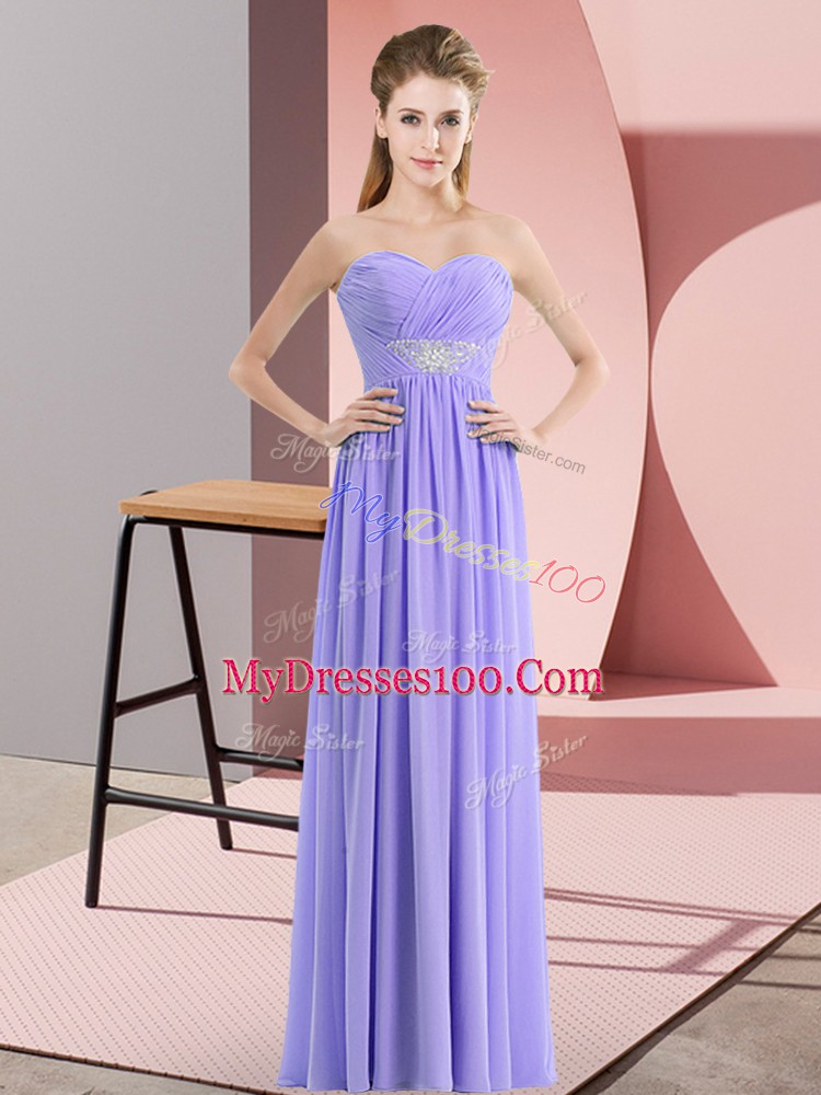Sleeveless Beading Zipper Dress for Prom