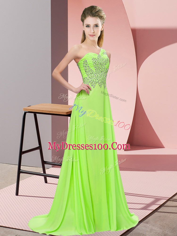 Beautiful Floor Length Empire Sleeveless Side Zipper