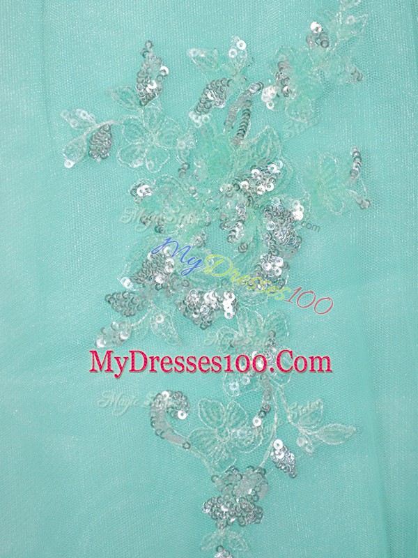 Designer Organza Sweetheart Sleeveless Lace Up Beading and Ruffles Quinceanera Dresses in Apple Green
