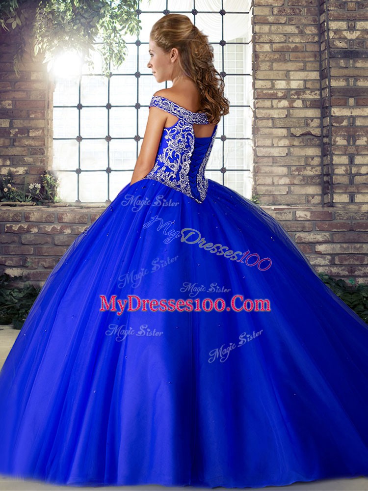 Sumptuous Green Sleeveless Tulle Brush Train Lace Up Quinceanera Dress for Military Ball and Sweet 16 and Quinceanera