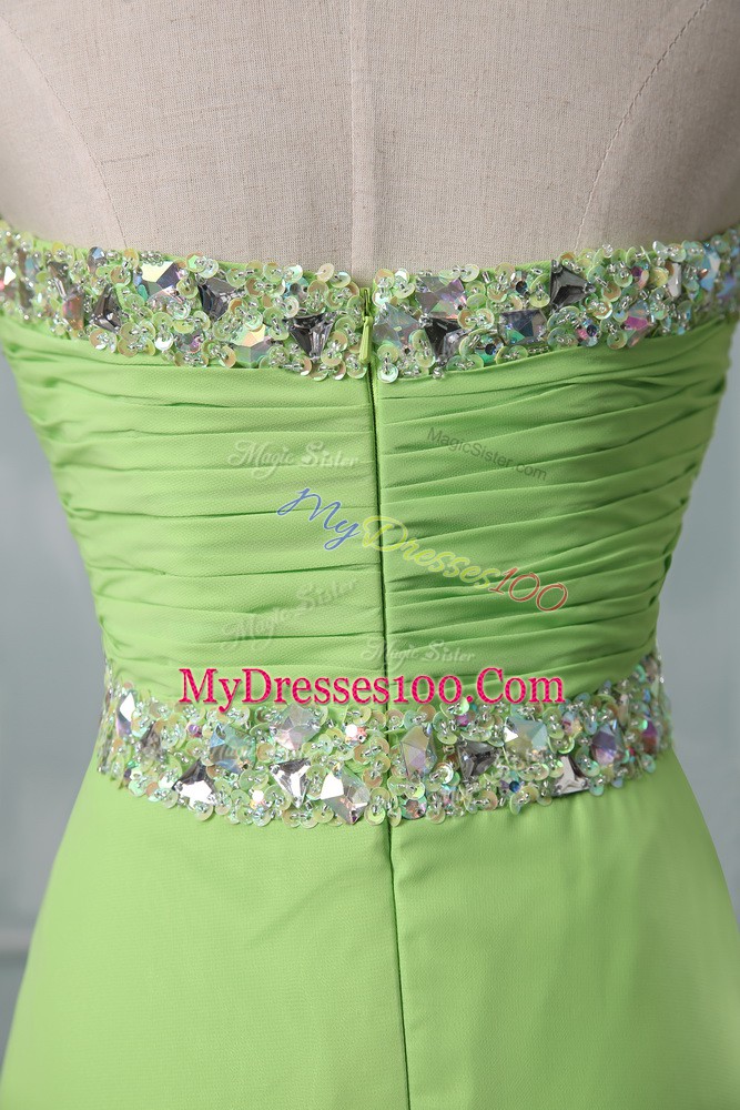 High Low Evening Dress Sweetheart Sleeveless Zipper