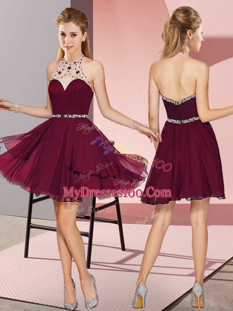 Lovely Sleeveless Beading Zipper Prom Evening Gown