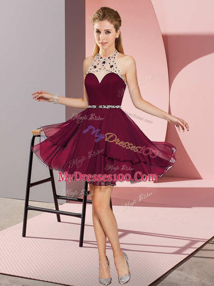 Lovely Sleeveless Beading Zipper Prom Evening Gown