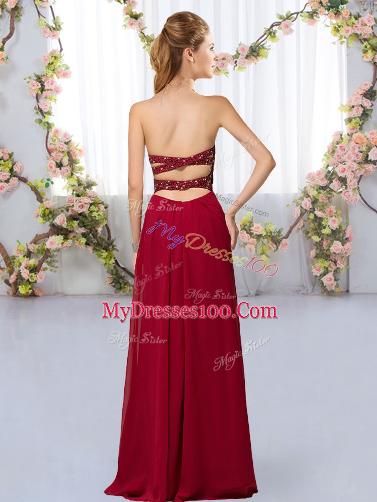 Trendy Floor Length Royal Blue Wedding Guest Dresses Sweetheart Sleeveless Criss Cross