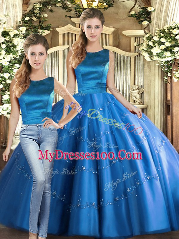 Fantastic Sleeveless Lace Up Floor Length Appliques Sweet 16 Dresses